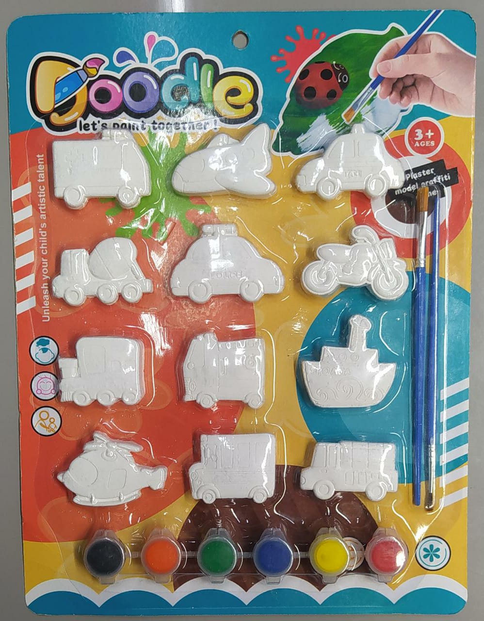 Miniatura 3 de KIT DE PINTURA DE YESO PARA NIÑOS X 12